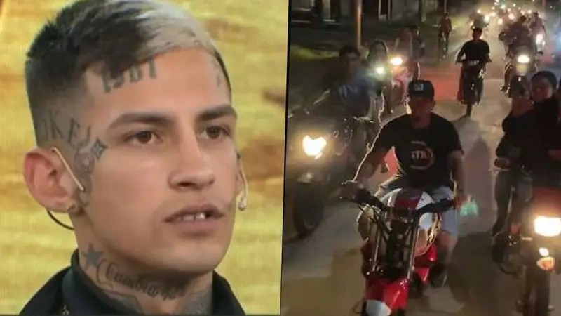 L-Gante presenció un accidente en una caravana de motos que tuvo lugar en Santiago del Estero
