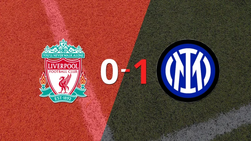Inter se impuso con lo justo ante Liverpool