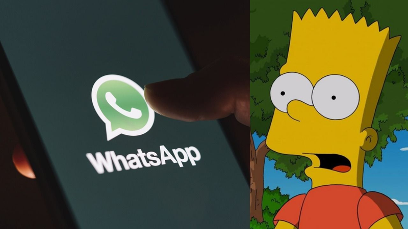 Whatsapp y Bart Simpson.