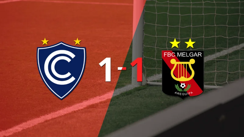 Cienciano y Melgar se repartieron los puntos en un 1 a 1