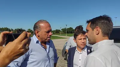 Berni expuso al intendente PRO de San Nicolás: "No se hizo una sola inversión" Berni expuso al intendente PRO de San Nicolás: "No se hizo una sola inversión"