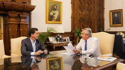 Tras su viaje a España, Wado de Pedro fue recibido por Alberto Fernández Tras su viaje a España, Wado de Pedro fue recibido por Alberto Fernández