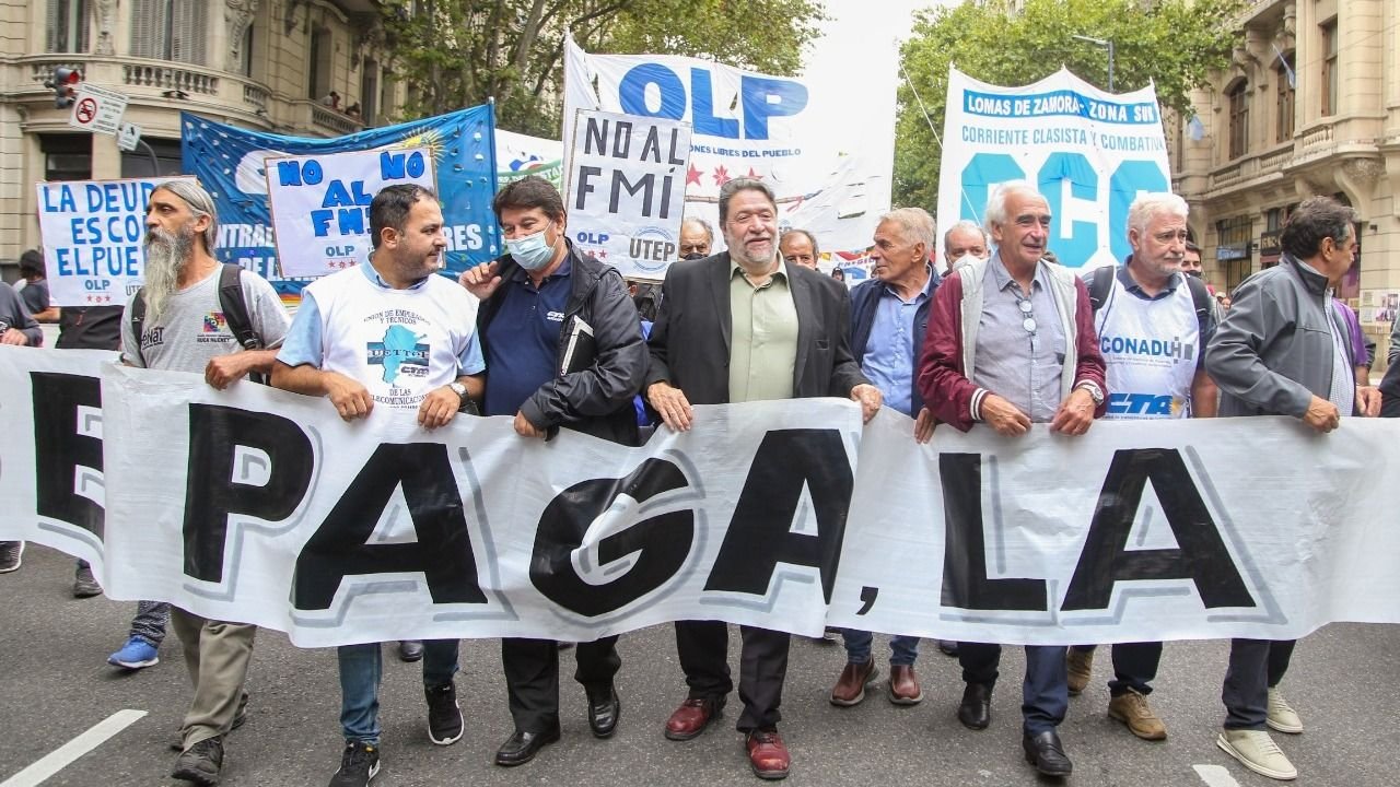 Sectores cercanos al Frente de Todos movilizaron al Congreso contra el acuerdo del FMI