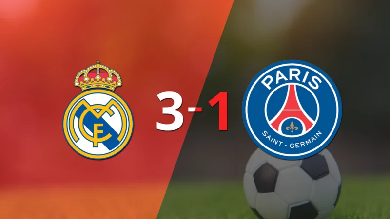 Triunfo de Real Madrid ante PSG con hat-trick de Karim Benzema