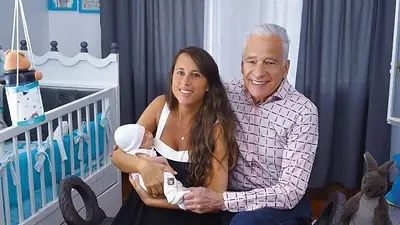 Alberto Cormillot, Estefanía Pasquini y Emilio, su hijo. Alberto Cormillot, Estefanía Pasquini y Emilio, su hijo.