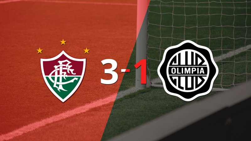 Fluminense gana 3-1 a Olimpia con doblete de Germán Cano