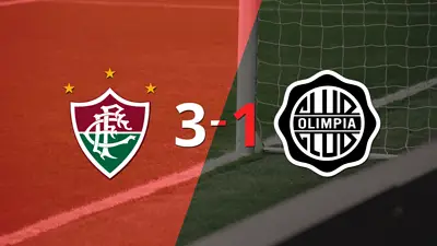 Fluminense gana 3-1 a Olimpia con doblete de Germán Cano Fluminense gana 3-1 a Olimpia con doblete de Germán Cano