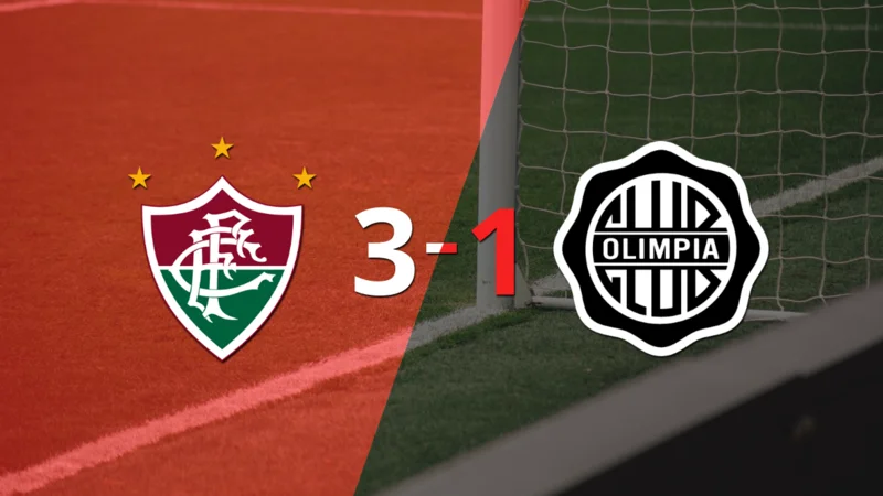 Fluminense gana 3-1 a Olimpia con doblete de Germán Cano
