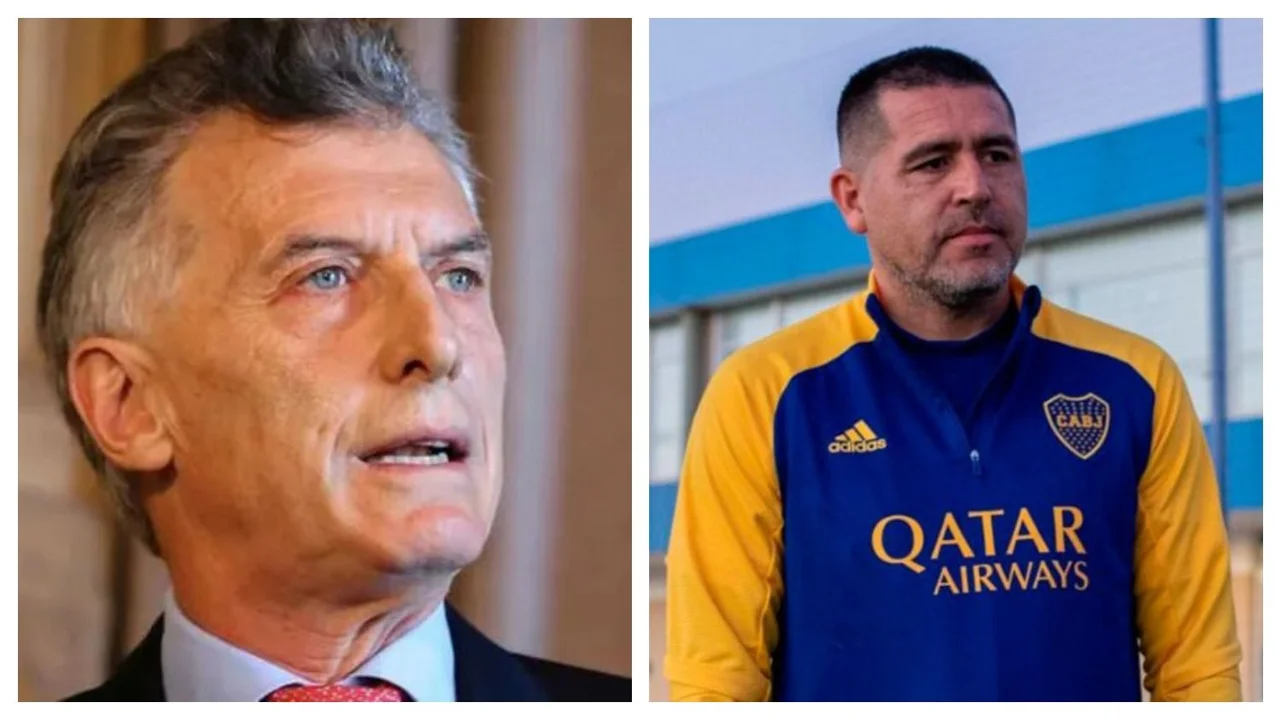 Mauricio Macri Juan Román Riquelme Boca Juniors
