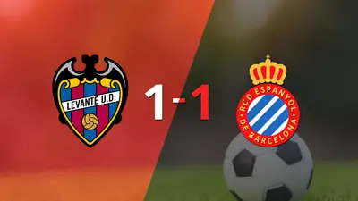 Empate a uno entre Levante y Espanyol Empate a uno entre Levante y Espanyol