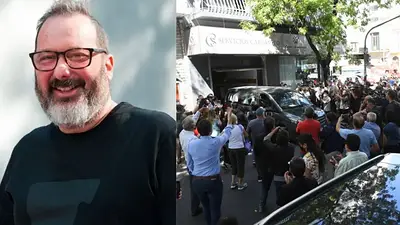 El velorio de Gerardo Rozín. El velorio de Gerardo Rozín.