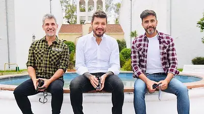 Marcelo Tinelli, "El Chato" Prada y Federico Hoppe. Marcelo Tinelli, "El Chato" Prada y Federico Hoppe.
