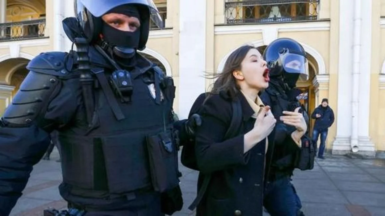 Protestas en contra de la invasión a Ucrania