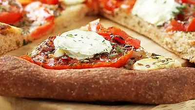 Pizza de harina integral Pizza de harina integral