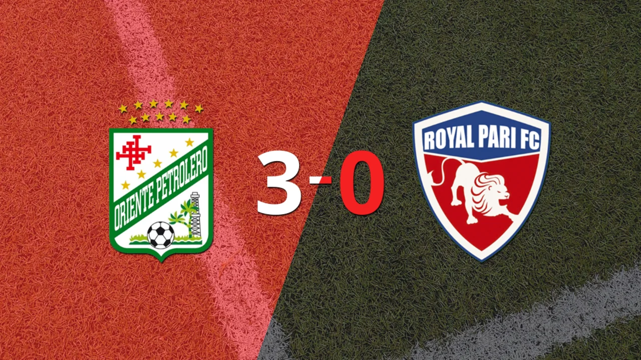 Oriente Petrolero goleó 3-0 a Royal Pari con doblete de Facundo Suárez