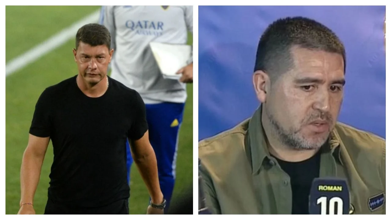 Sebastián Battaglia Boca Juniors Marcos Rojo Juan Román Riquelme
