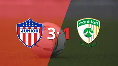 Junior fue más y venció por 3 a 1 a La Equidad Junior fue más y venció por 3 a 1 a La Equidad