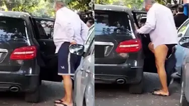 Escracharon a Luis Ventura desnudándose en plena calle: "Esto no va a quedar así"