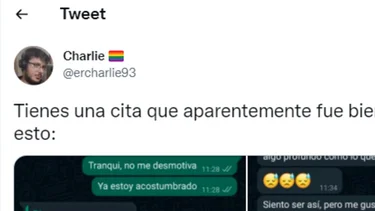 Contó en Twitter la fulminante respuesta que recibió después de una cita