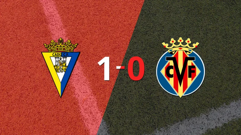 Cádiz le ganó 1-0 como local a Villarreal