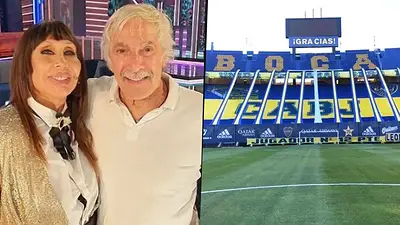 Moria Casán y Pato Galmarini se casan en la Bombonera, la cancha de Boca Moria Casán y Pato Galmarini se casan en la Bombonera, la cancha de Boca
