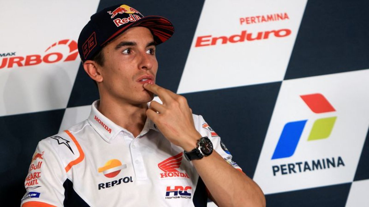 Márquez vuelve a sufrir problemas de visión doble tras su caída en Indonesia