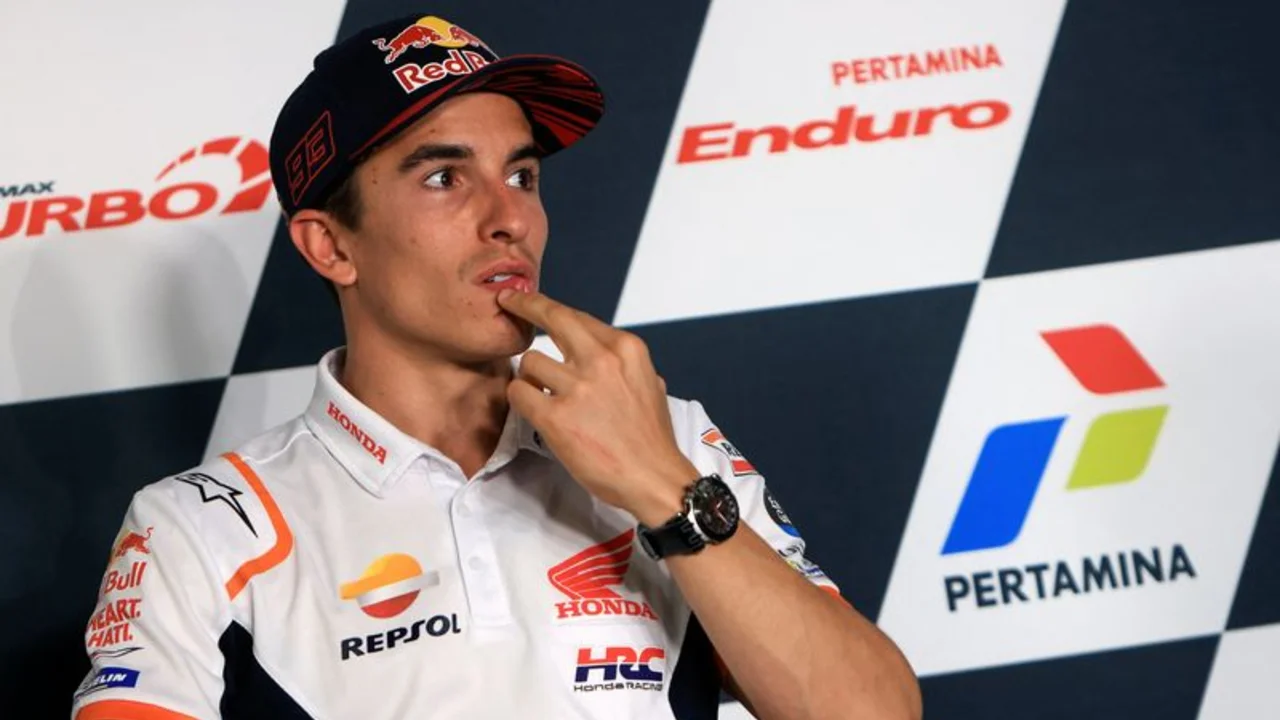 Márquez vuelve a sufrir problemas de visión doble tras su caída en Indonesia