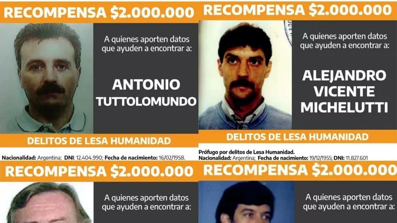 Antes del Día de la Memoria: aumentan las recompensas por acusados de delitos de lesa humanidad: $5 millones