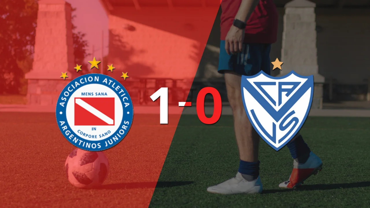 A Argentinos Juniors le alcanzó con un gol para derrotar a Vélez en el Semillero del Mundo