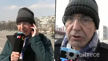 Tiros y bombas, el susto de Nelson Castro con TN en Ucrania