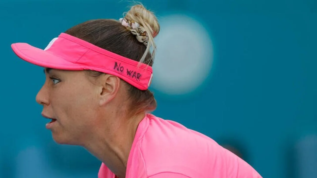"No a la guerra": la rusa Vera Zvonareva envía un mensaje en el Abierto de Miami