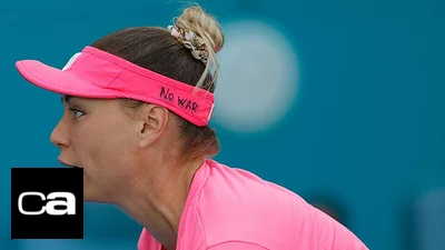 "No a la guerra": la rusa Vera Zvonareva envía un mensaje en el Abierto de Miami "No a la guerra": la rusa Vera Zvonareva envía un mensaje en el Abierto de Miami