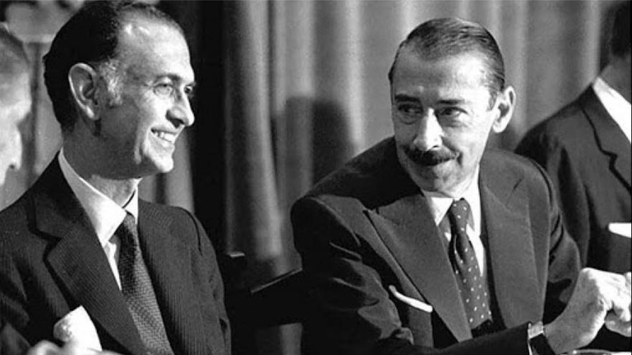 Jorge Rafael Videla y José Martínez de Hoz.