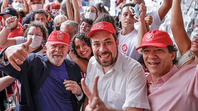 Lula Da Silva, Guilherme Boulos y Fernando Haddad Lula Da Silva, Guilherme Boulos y Fernando Haddad
