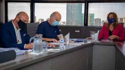 Galmarini y Grindetti se reunieron para supervisar obras de agua y cloacas para Lanús Galmarini y Grindetti se reunieron para supervisar obras de agua y cloacas para Lanús