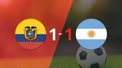 Empate a uno entre Ecuador y Argentina Empate a uno entre Ecuador y Argentina