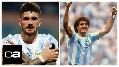 Selección Argentina Oscar Ruggeri Rodrigo De Paul Selección Argentina Oscar Ruggeri Rodrigo De Paul