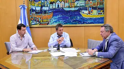 Ricardo Casal, Sergio Massa y Santiago Yanotti. Ricardo Casal, Sergio Massa y Santiago Yanotti.