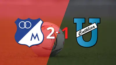 Con un marcador 2 a 1, Millonarios derrotó a U. Católica (E) y quedó en Tercera Fase Con un marcador 2 a 1, Millonarios derrotó a U. Católica (E) y quedó en Tercera Fase
