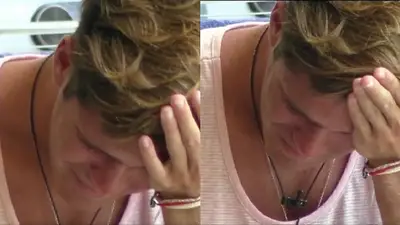Marcos Ginocchio de Gran Hermano llorando Marcos Ginocchio de Gran Hermano llorando
