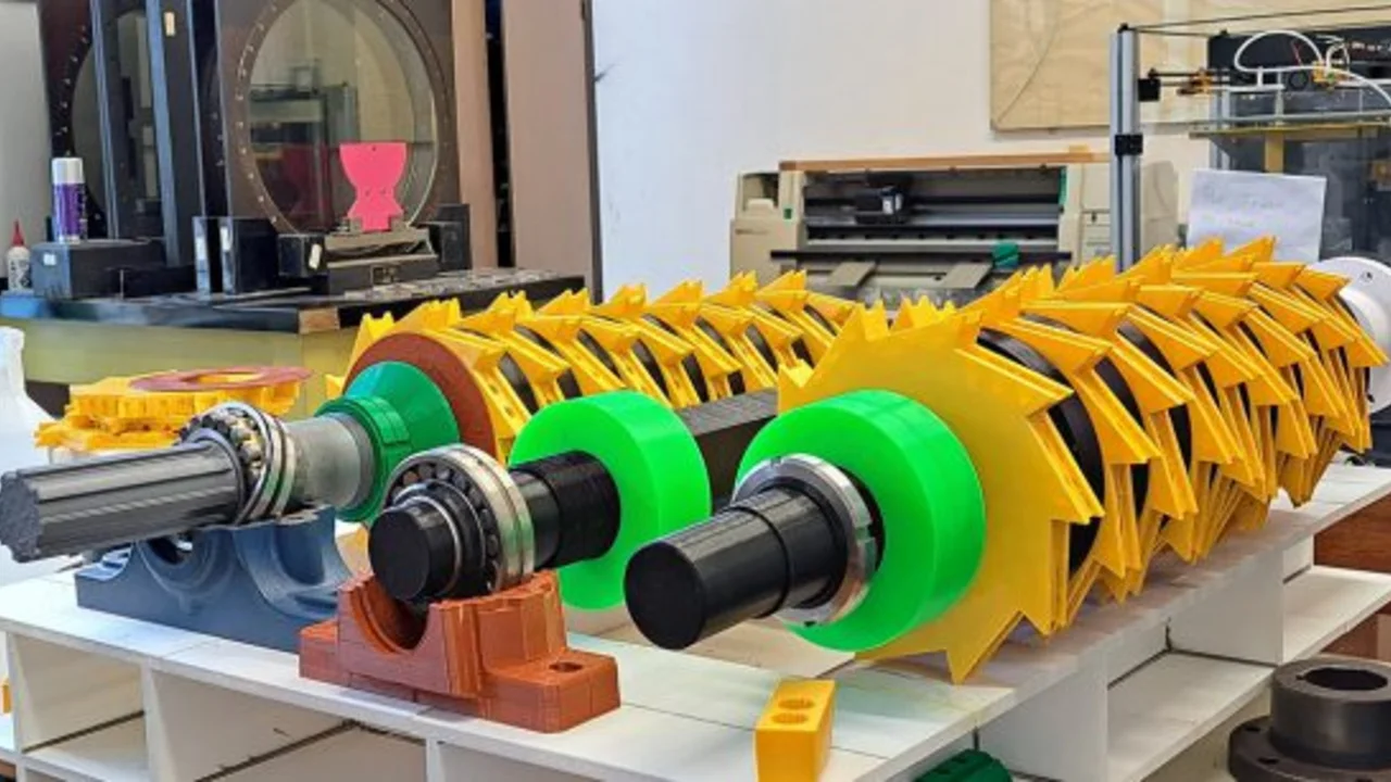 Argentinos crearon una máquina para reciclar neumáticos y mejorar rutas