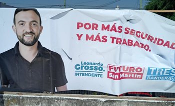 Vandalizaron un cartel del diputado Leo Grosso en San Martín | Provincia de buenos aires