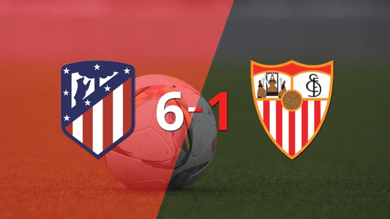 Goleada de Atlético de Madrid a Sevilla con doblete de Memphis Depay incluído 