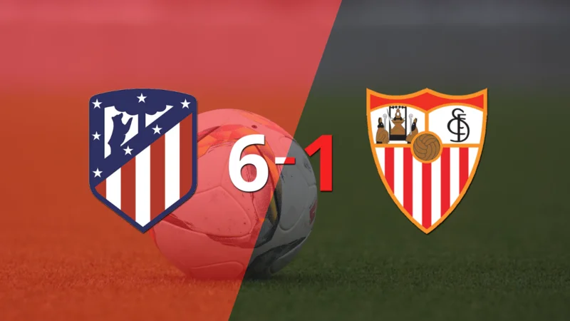 Goleada de Atlético de Madrid a Sevilla con doblete de Memphis Depay incluído 
