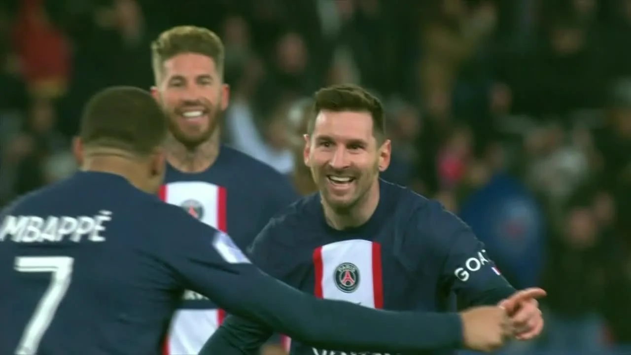 Lionel Messi PSG Kylian Mbappé 