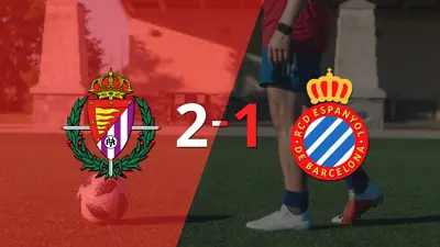 Valladolid sacó los 3 puntos en casa al vencer 2-1 a Espanyol Valladolid sacó los 3 puntos en casa al vencer 2-1 a Espanyol