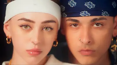 Nicki Nicole y Trueno. Nicki Nicole y Trueno.