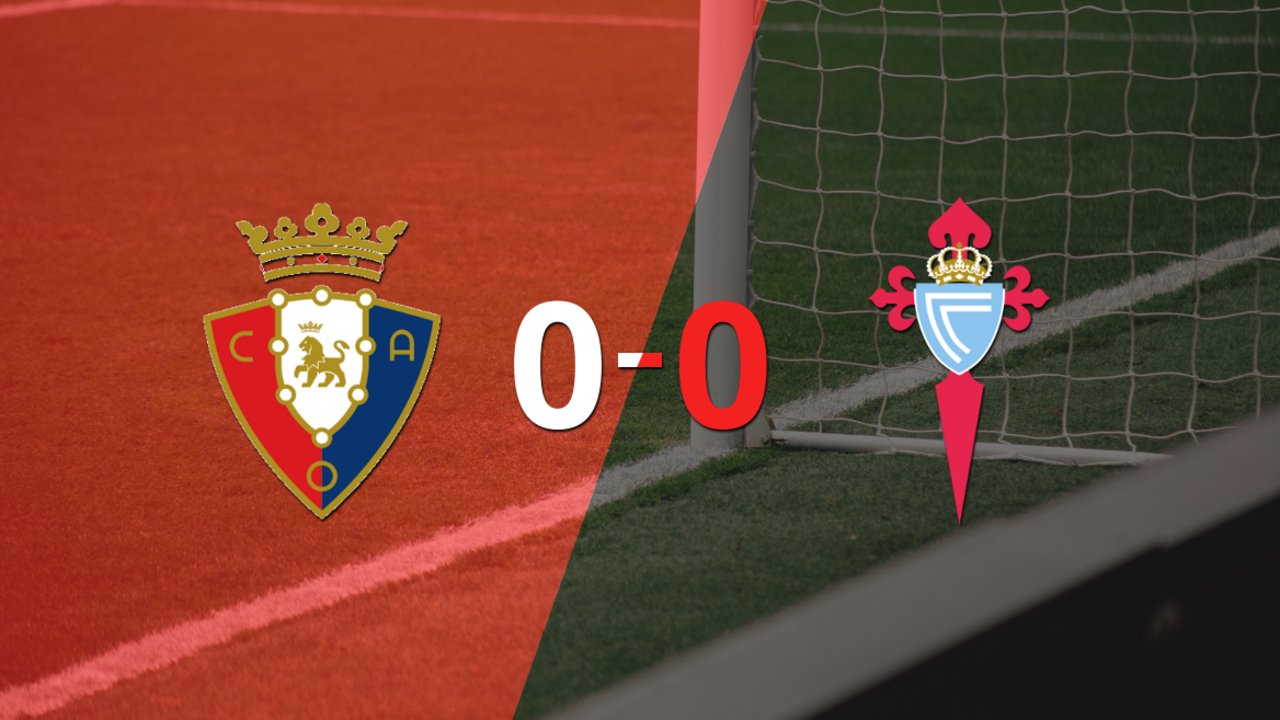 Sin goles, Osasuna y Celta igualaron el partido