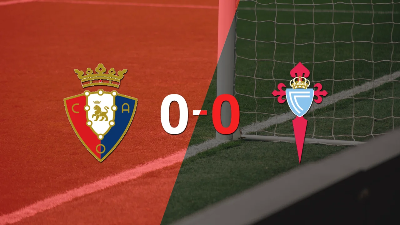 Sin goles, Osasuna y Celta igualaron el partido