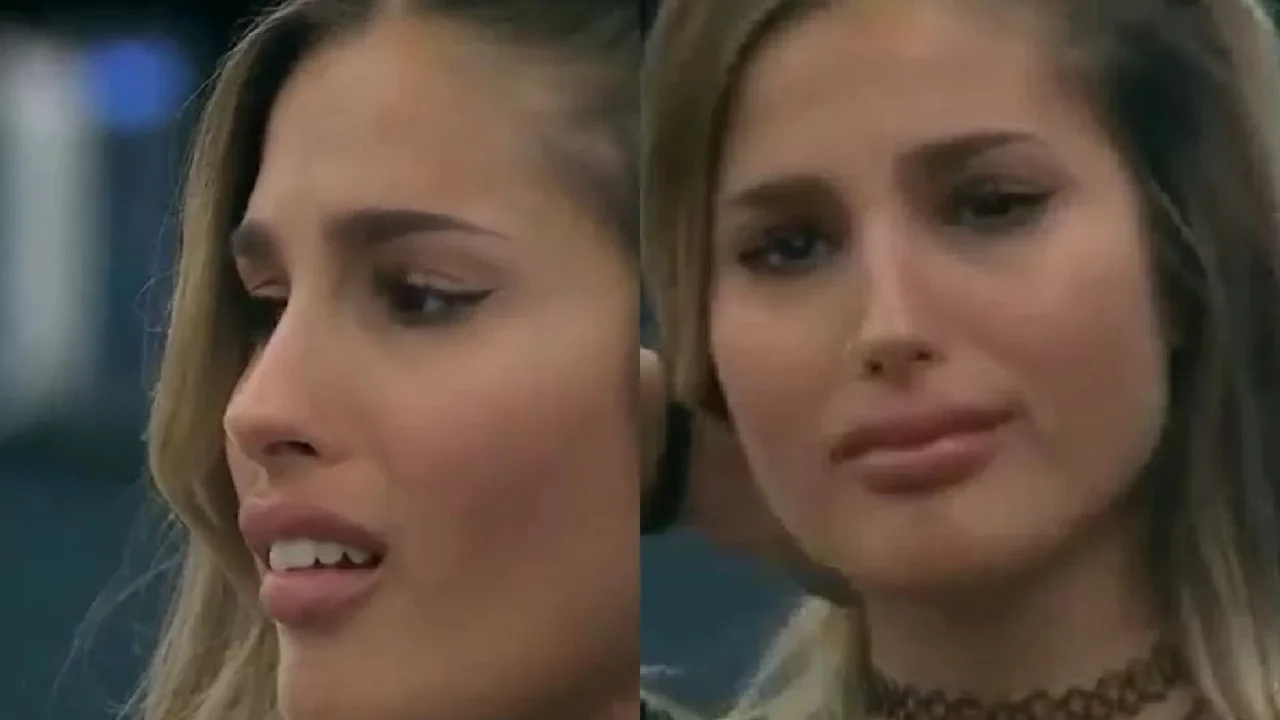 Julieta Poggio llorando en Gran Hermano 